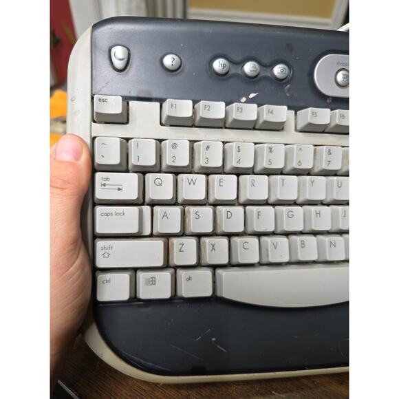 HP 5308 USB Keyboard Wired w Multimedia Buttons VTG Original-Works! - Picture 11 of 16